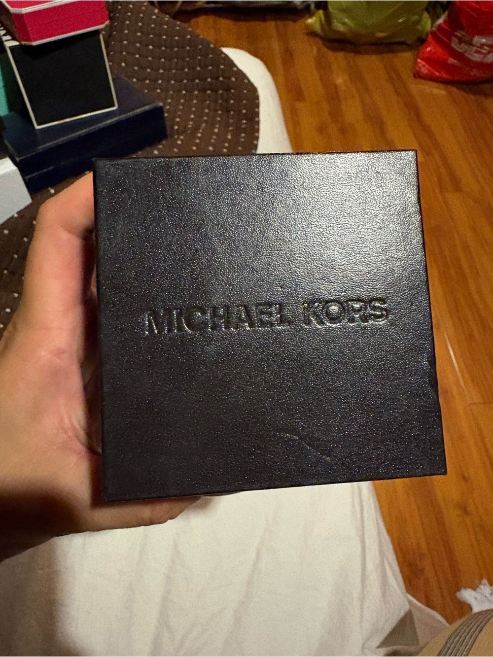 Michael Kors Tortoise and Brown Leather Watch
